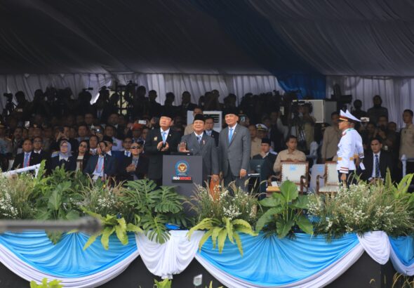 Presiden prabowo di dampingi Menhan