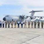 TNI AU sambut AirBus a400 di Lanud Halim Perdana Kusuma