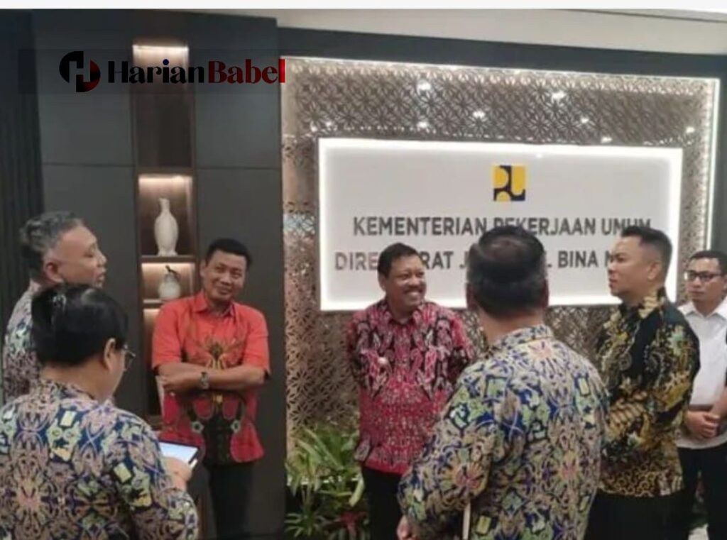 Walikota pangkalpinang, Saparudin Bersama Ketua DPRD, Abang Hertza Saat mengunjungi Dirjen Bina Marga Kementeria PUPR RI, Rabu (17/12/2025).
